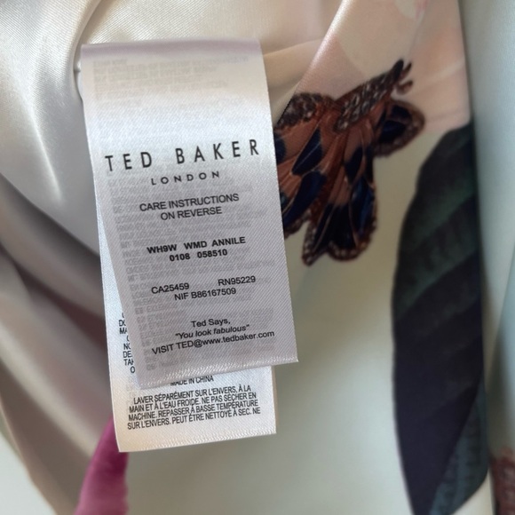 Ted Baker Annile Magnificent Floral Butterfly Knee Length Sheath Dress Formal - Picture 11 of 12
